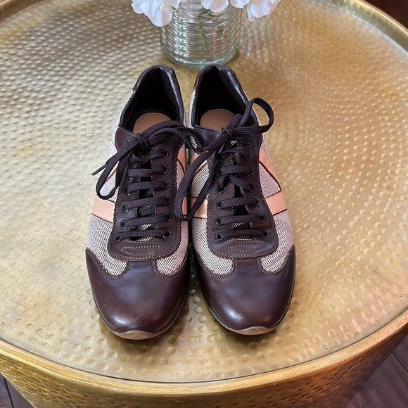 Authentic Vintage Louis Vuitton Leather Printed Sneakers - Picture 3 of 10